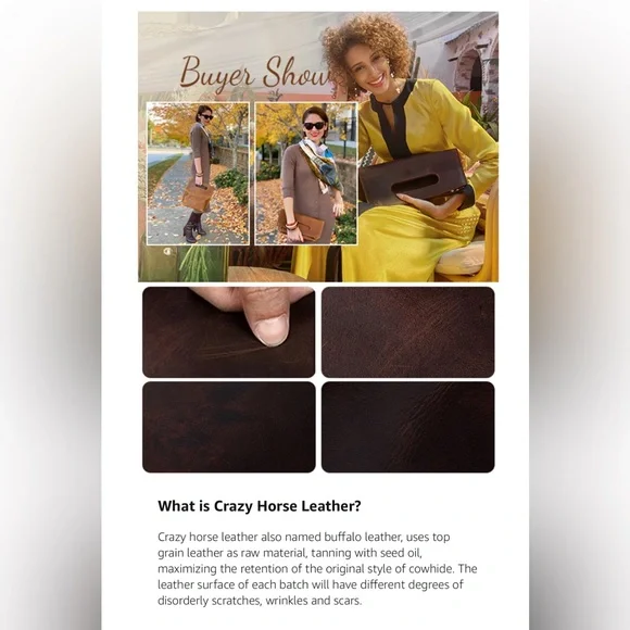 S-Zone leather crossbody purse bag - Picture 14 of 15